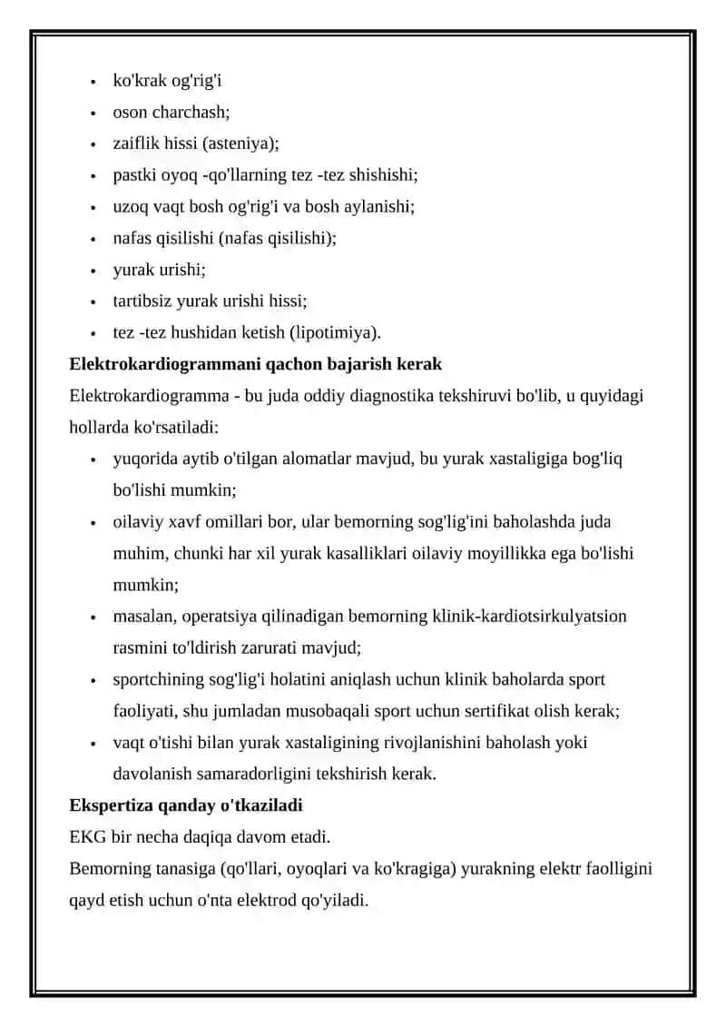 ELEKTROKARDIOGRAFIYA (EKG) 4