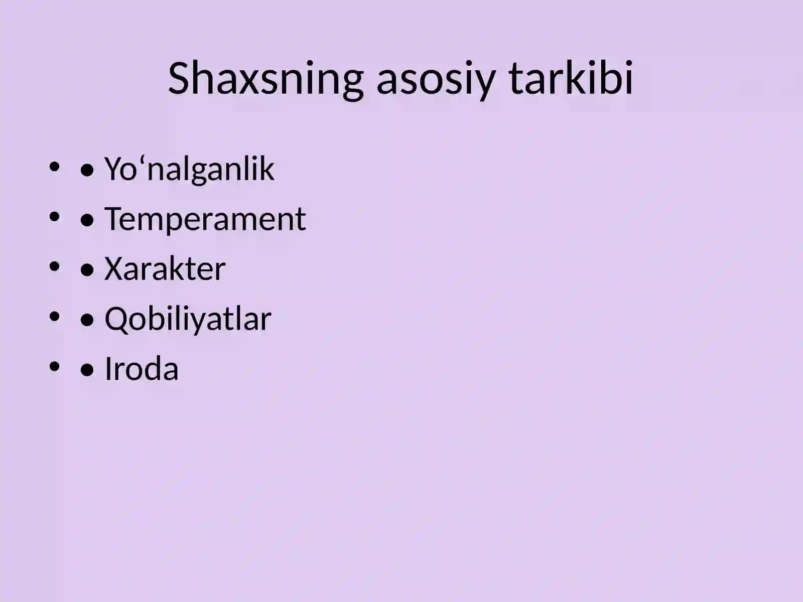 Shaxs mavzusi 4