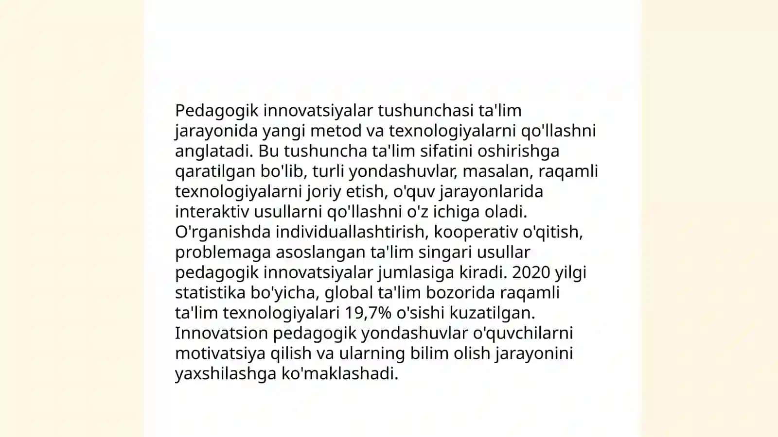 Pedagogik innovatikaning mohiyati maqsad va vazifalari 4