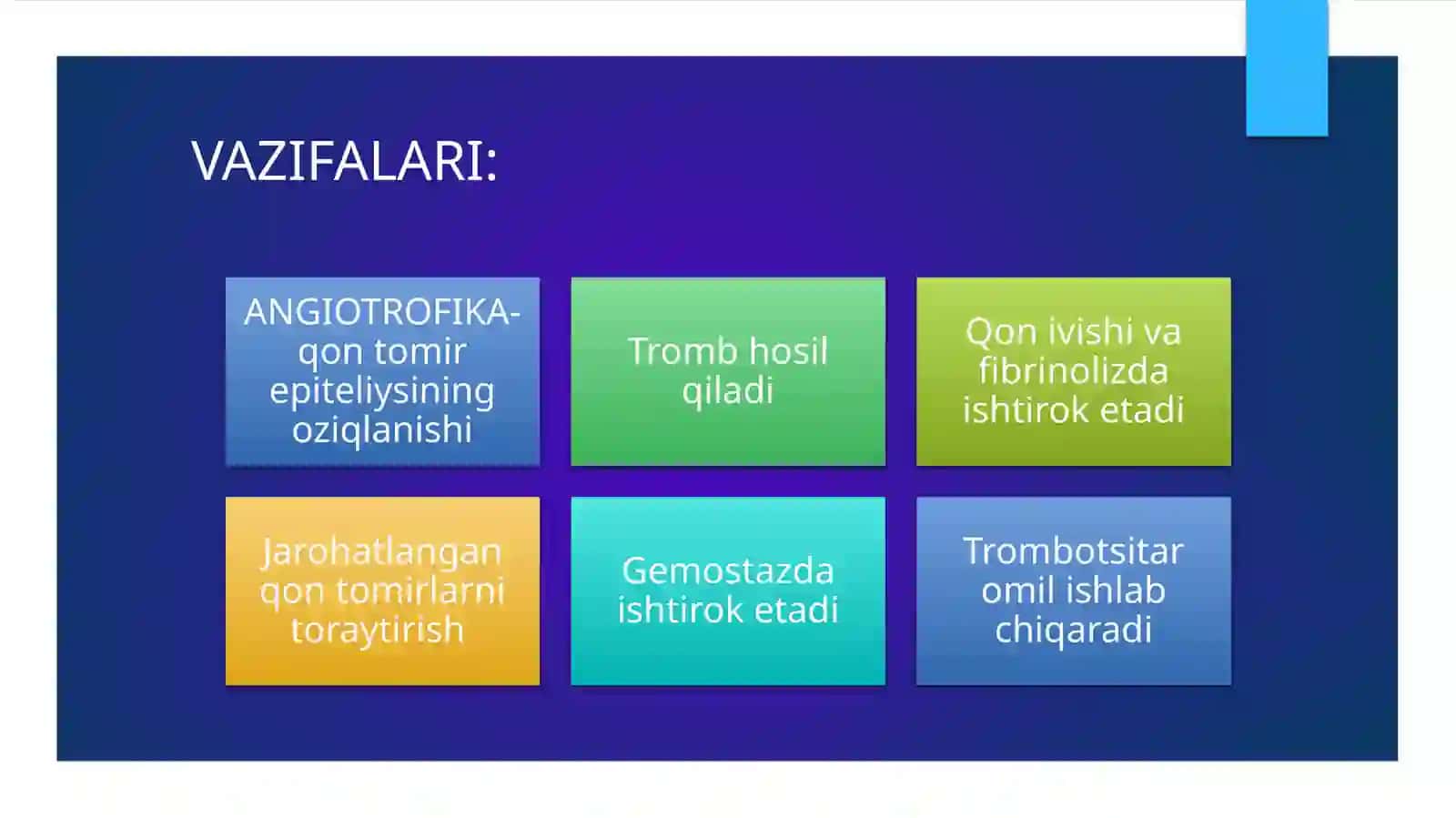 KAMQONLIK.GEMOSTAZ. QON GURUHLARI.REZUS FAKTOR. QON QUYISH ASOSLARI 4