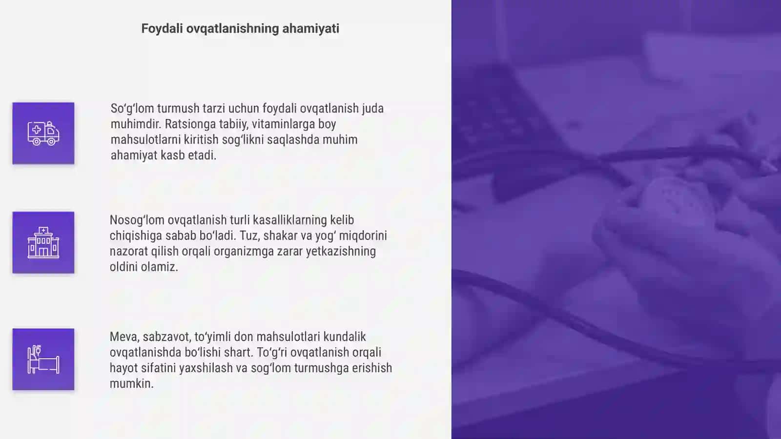 Soĝlom turmush tarzi va uni tadbiq etish yollari 4