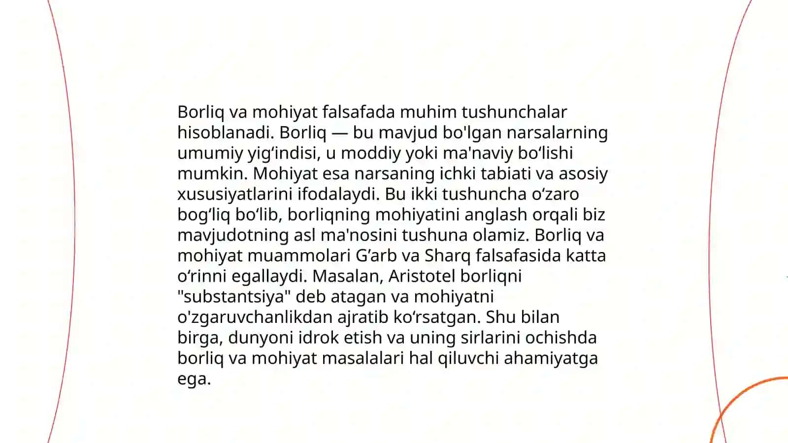 Borliq falsafaning fundamental kategoriyasi 4