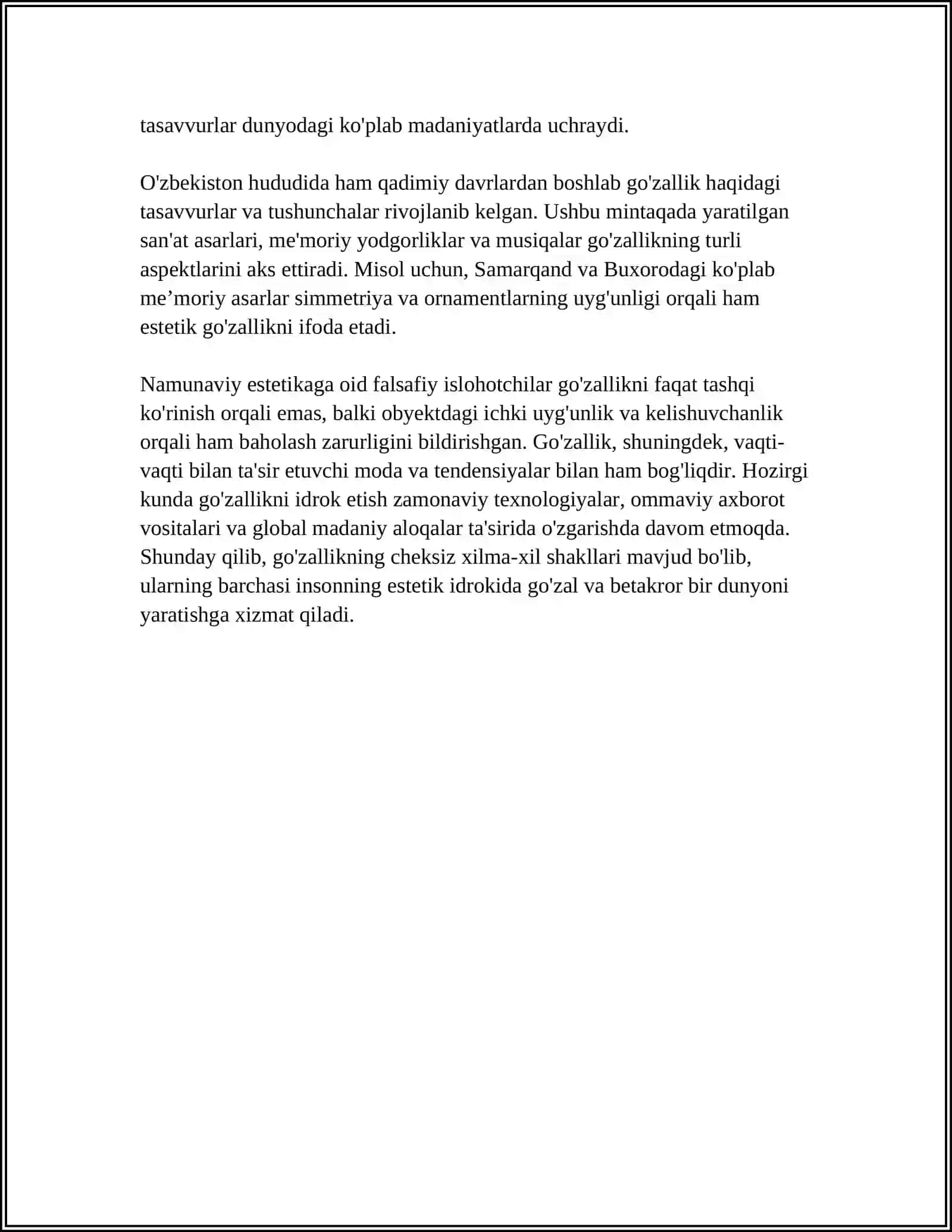 ESTETIKANING ASOSIY KATEGORIYALARI 4
