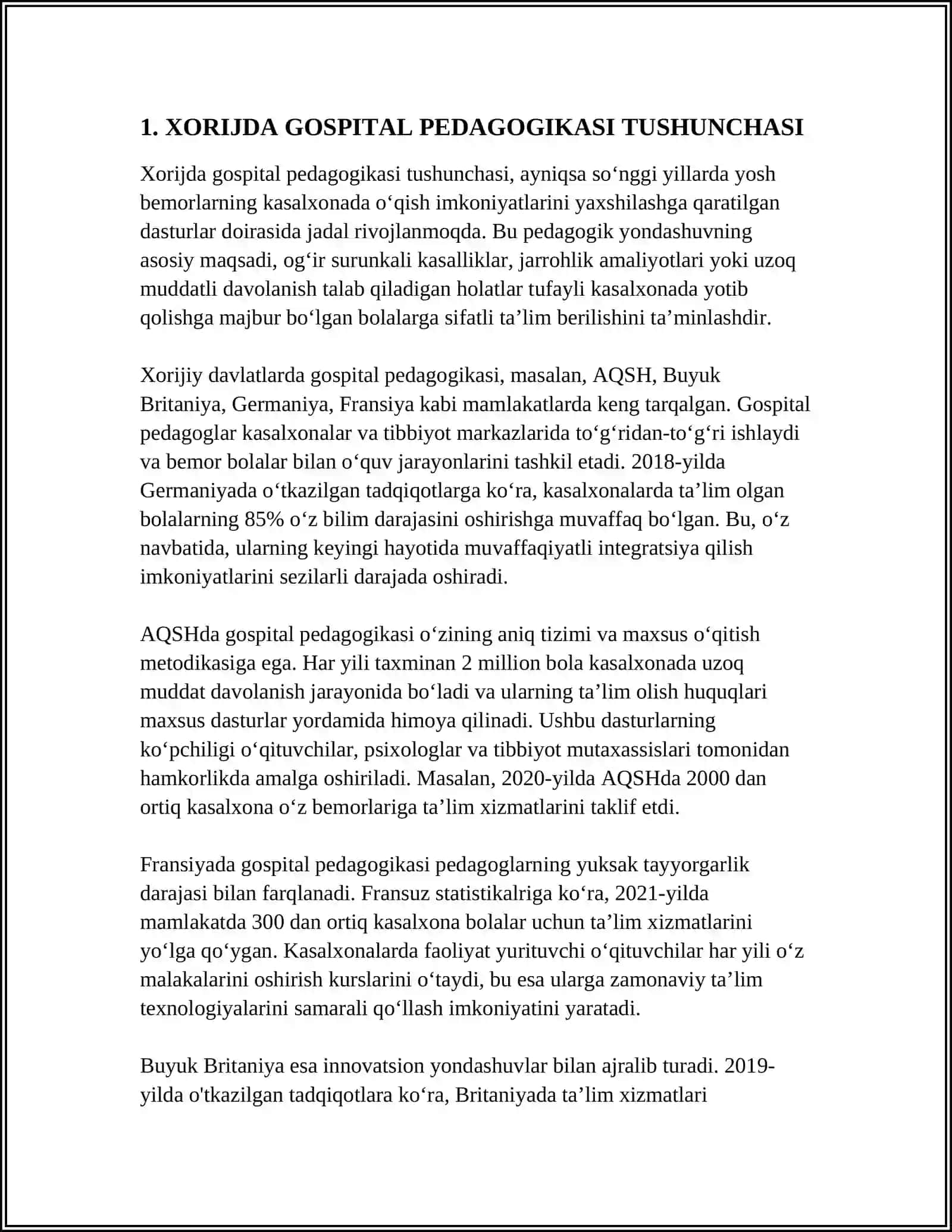 XORIJDA GOSPITAL PEDAGOGIKANING RIVOJLANISH TARIXI 4
