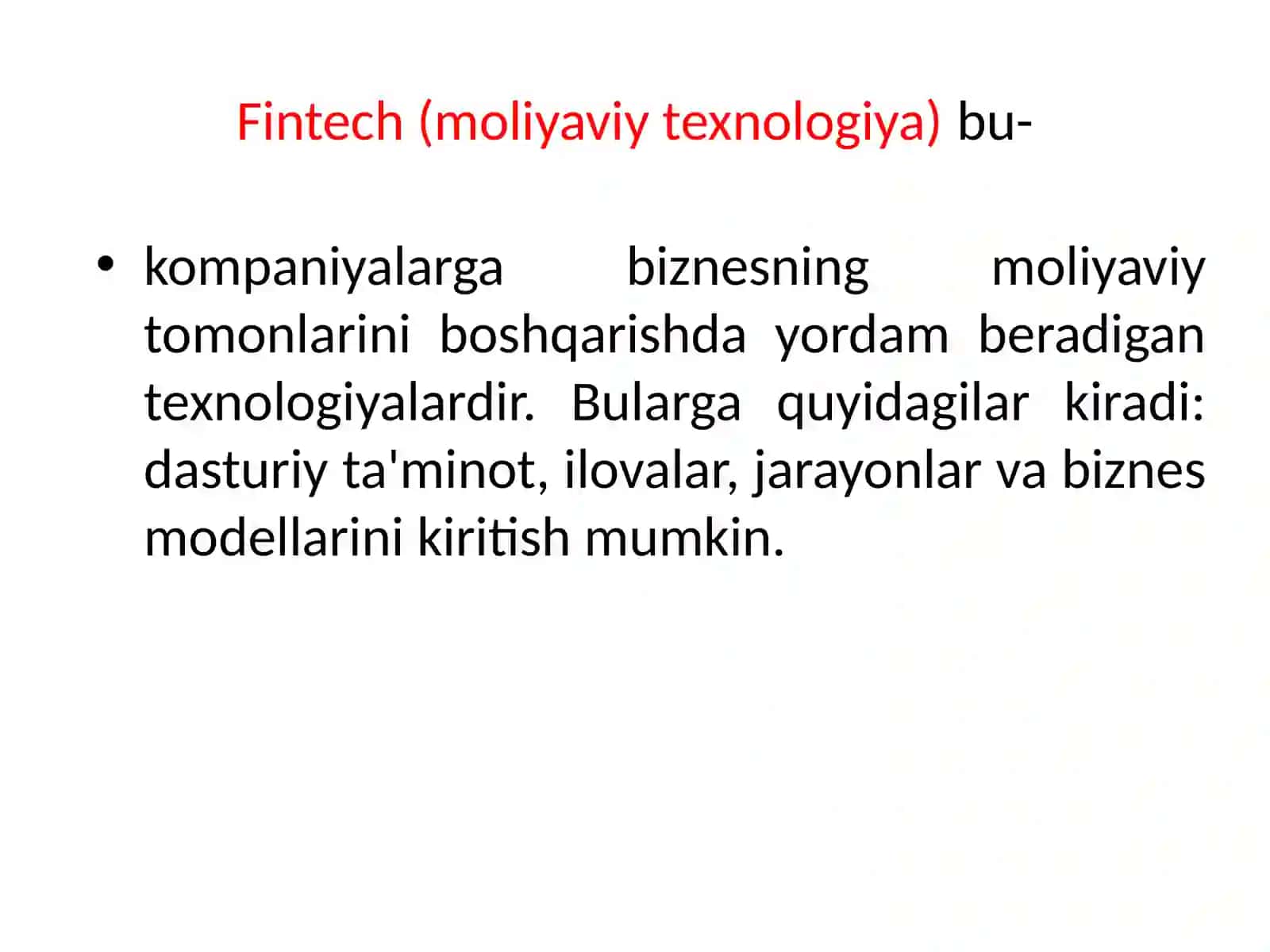Raqamli iqtisodiyotda moliyaviy texnologiyalar 4
