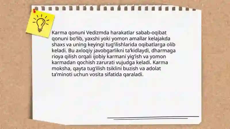 Vedizmning diniy axloqiy qarashlari 4