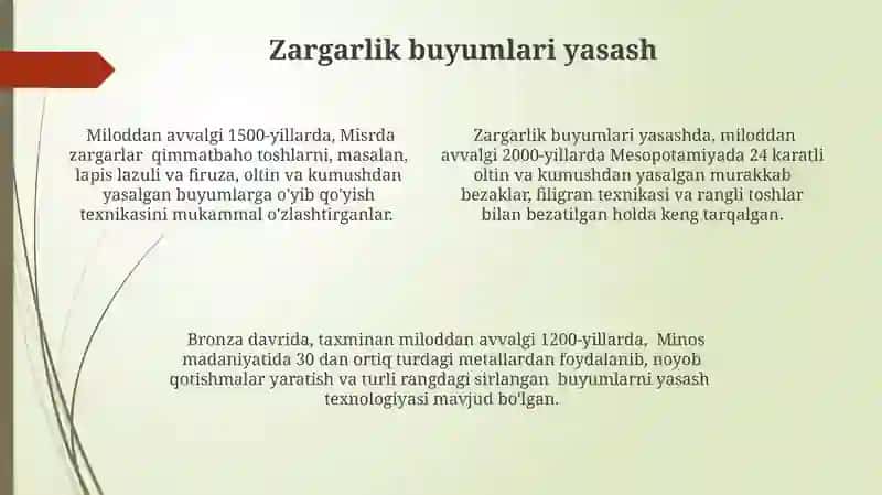 Bronza davri jaryonlari va moddiy madaniyati 4