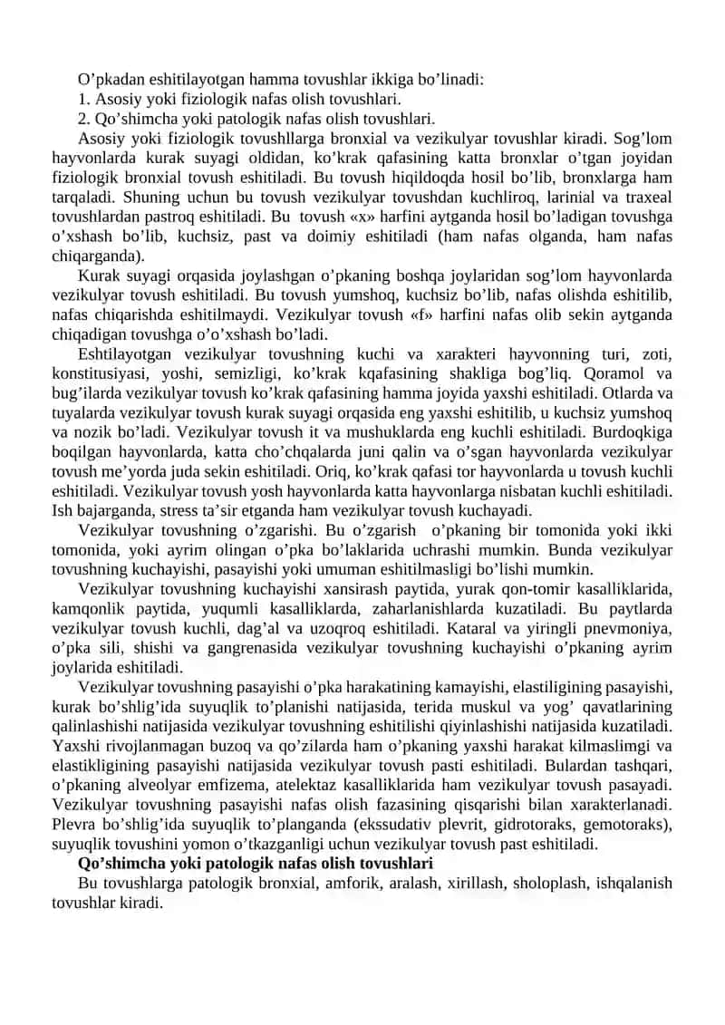 O‘pka va Plevrani Tekshirish Usullari 4