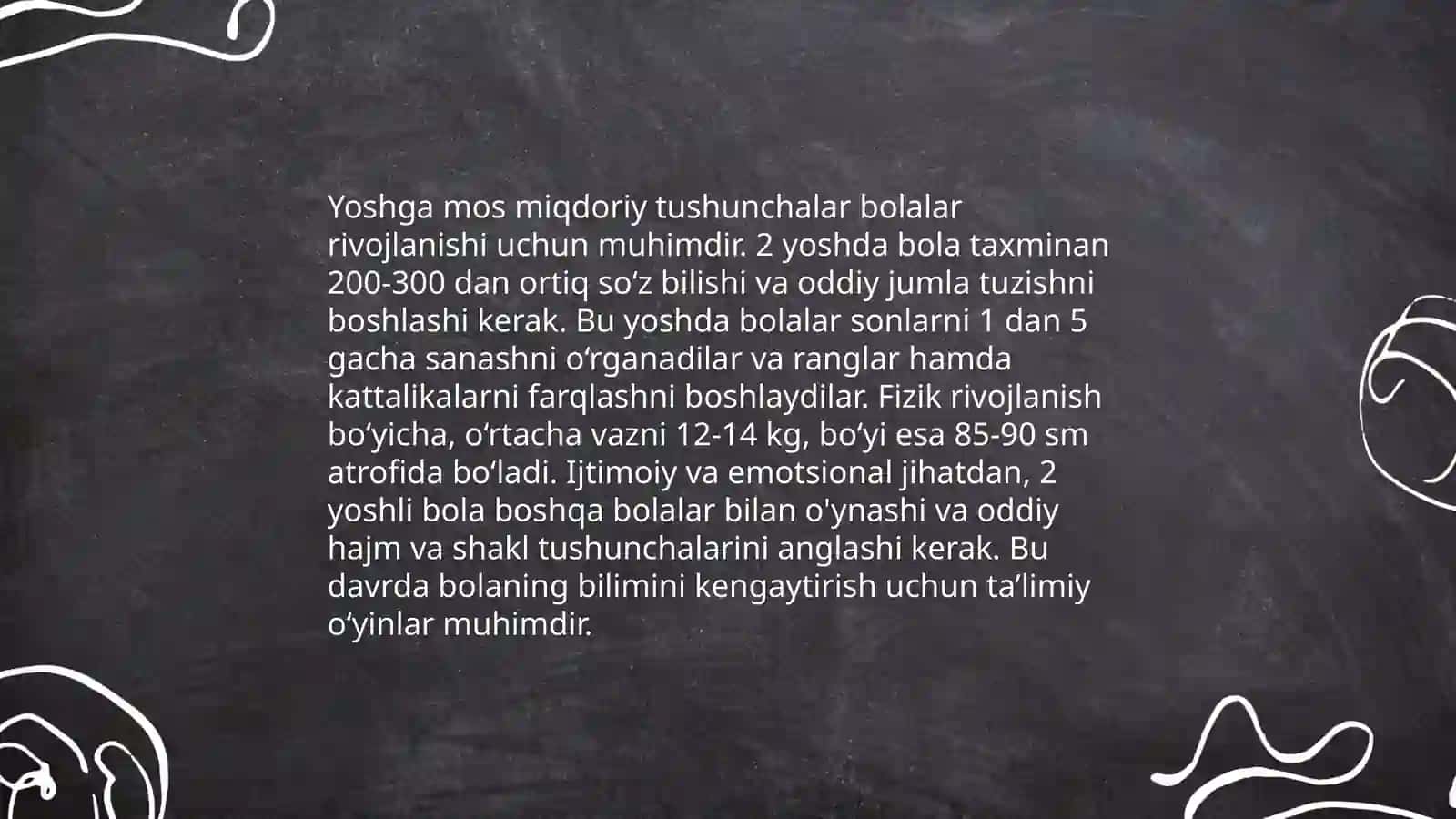 Miqdoriy tasavvurlarning rivojlanishi 4
