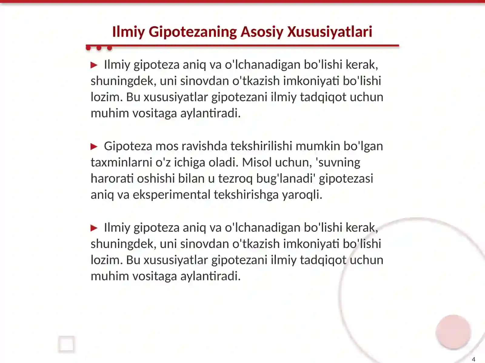 Ilmiy Gipoteza va Uning Turlari 4