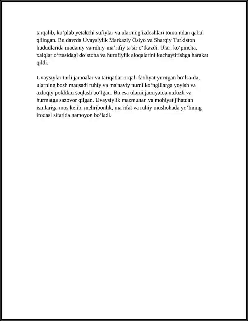 Uvaysiy Referat 4