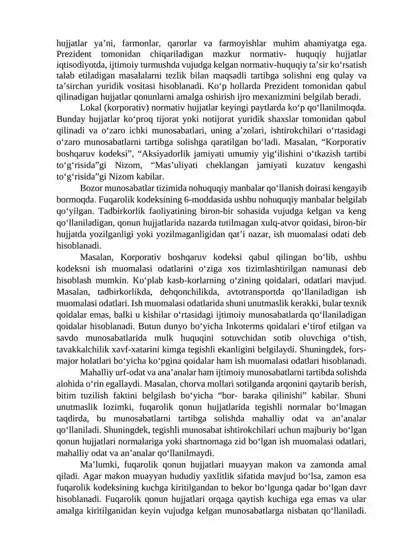 Fuqarolik huquqining manbalari 4