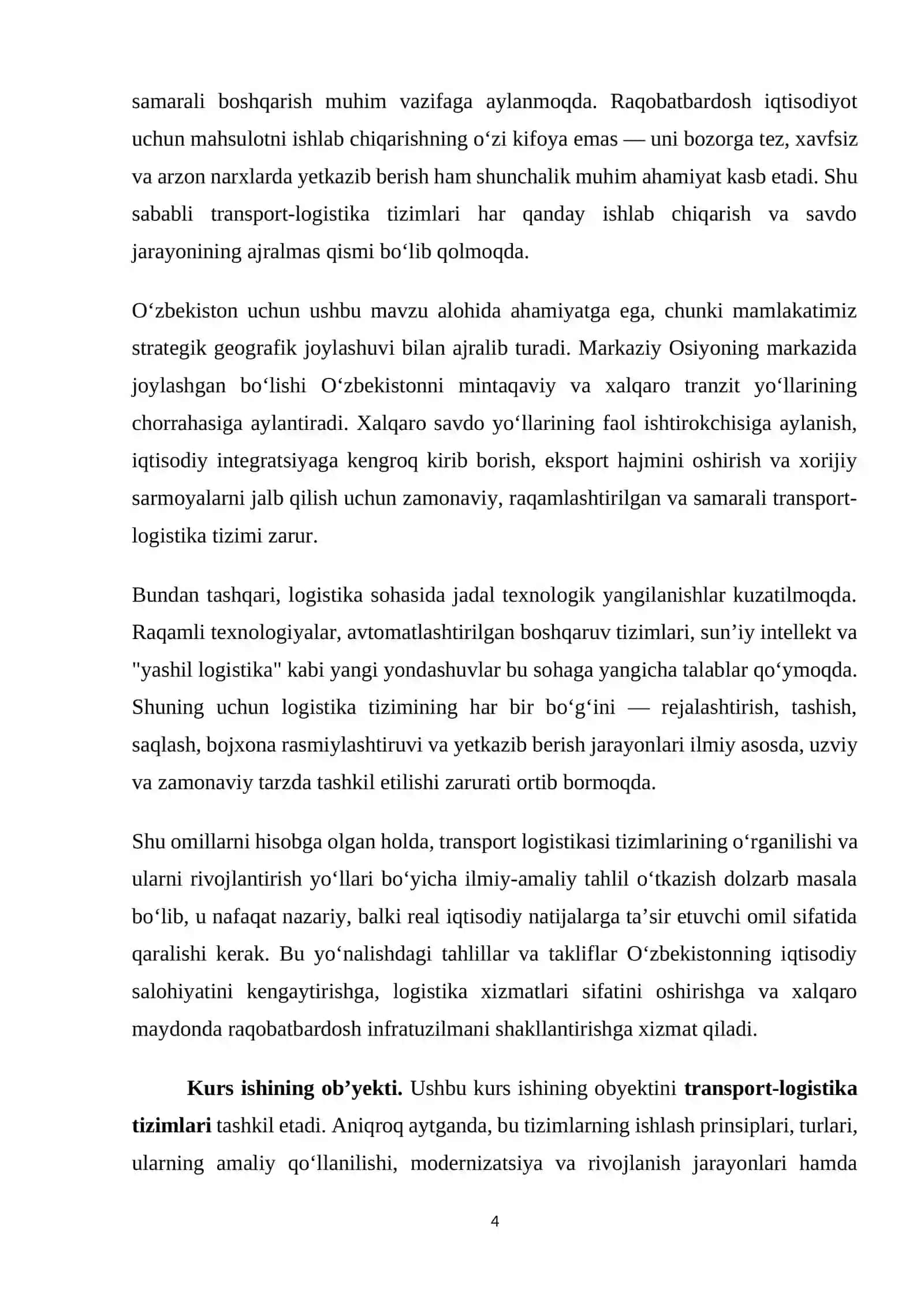 Transportning logistika tizimlari va rivojlanishi 4