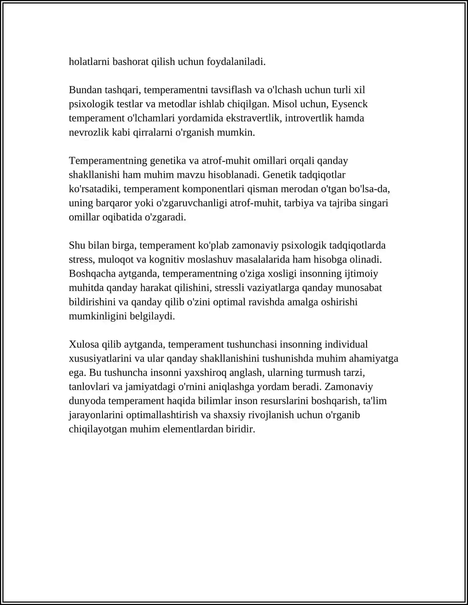 TEMPERAMENT VA UNING NAZARIYALARI 4