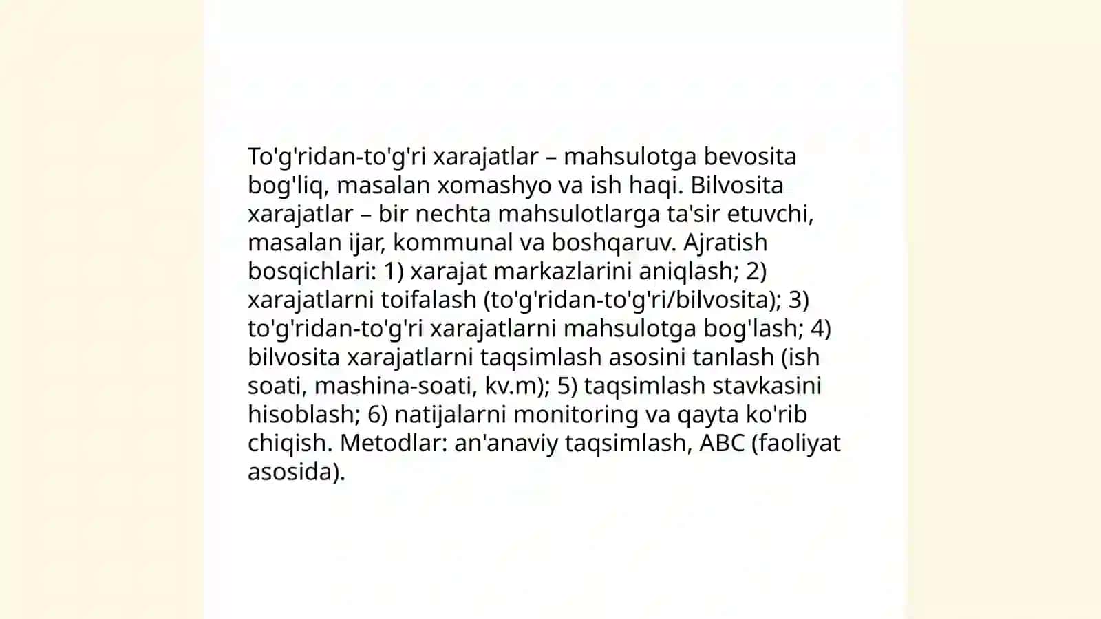 Ishlab chiqarish harajatlari va ularni kamaytirish 4