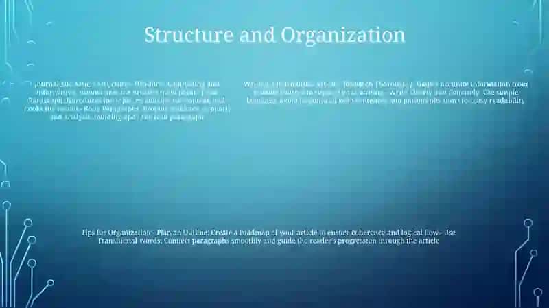 How To Write Journalistic Article 4