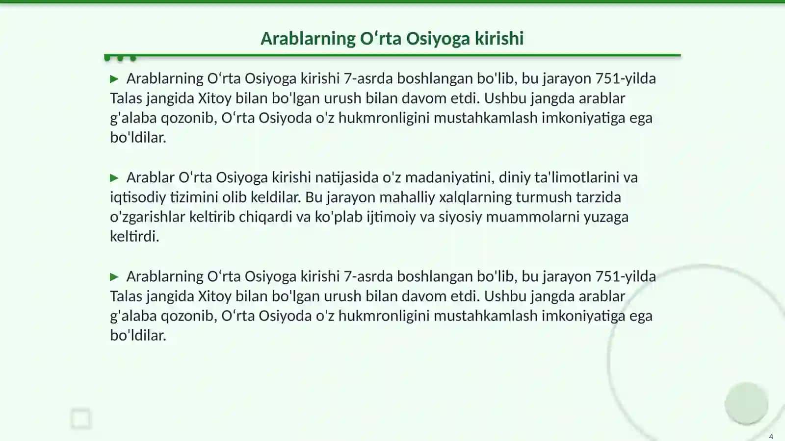 Oʻrta Osiyoda arablarga qarshi xalq qoʻzgʻolonlari 4