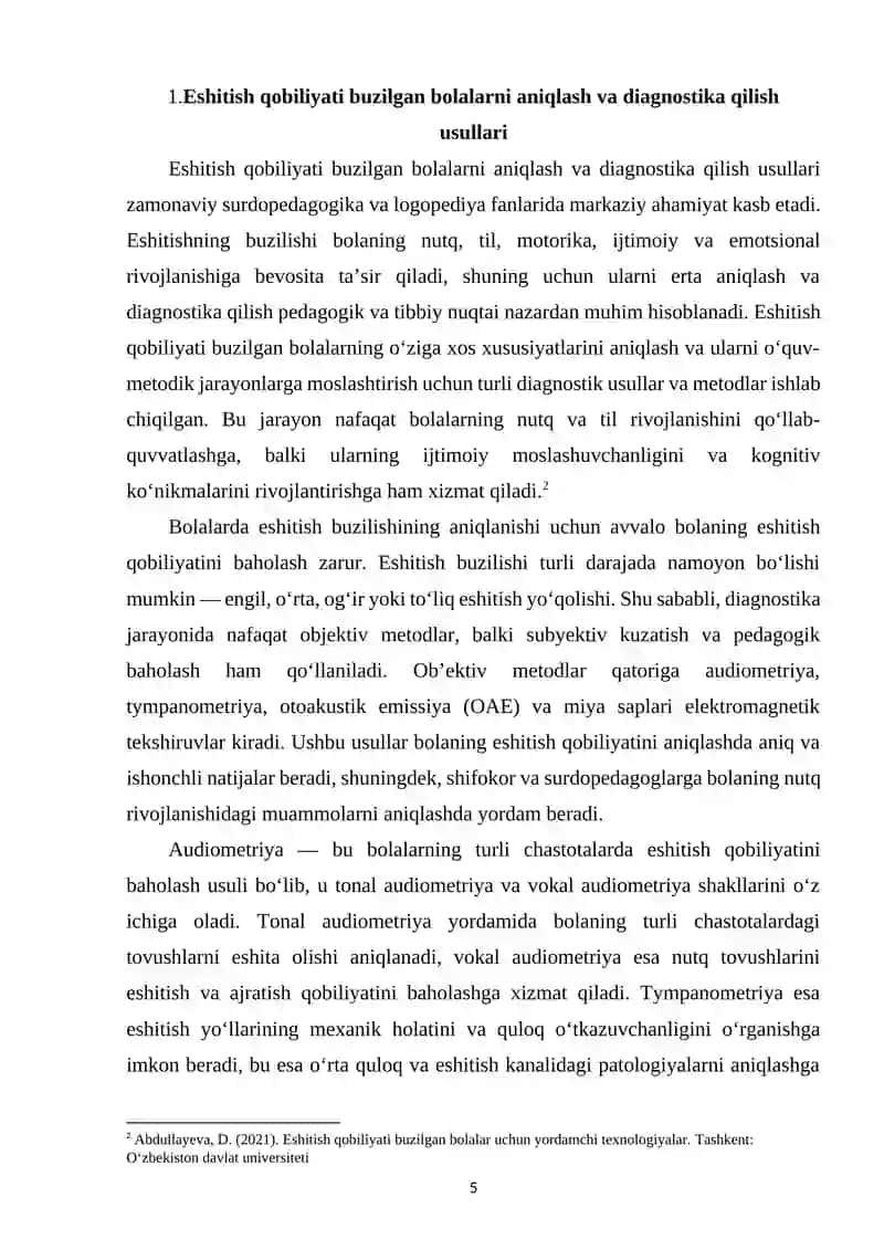 Eshitish qobiliyati buzilgan bolalar uchun mo‘ljallangan yordamchi texnologiyalar 4