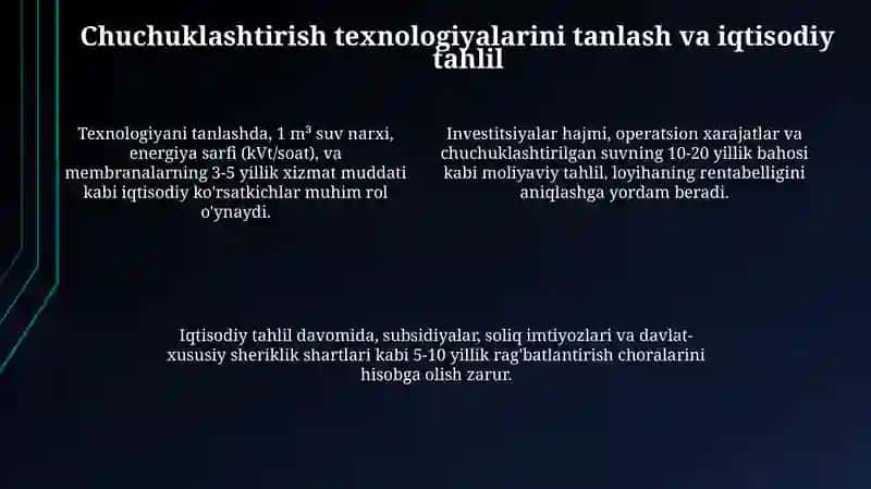 O'zbekiston sharoitida shor suvnichuchuklashtirishgoyasi 4
