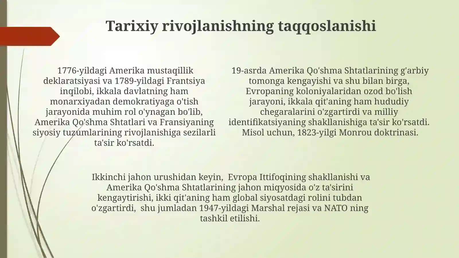 Amerika va Yevropa o'rtasidagi farqlar 4