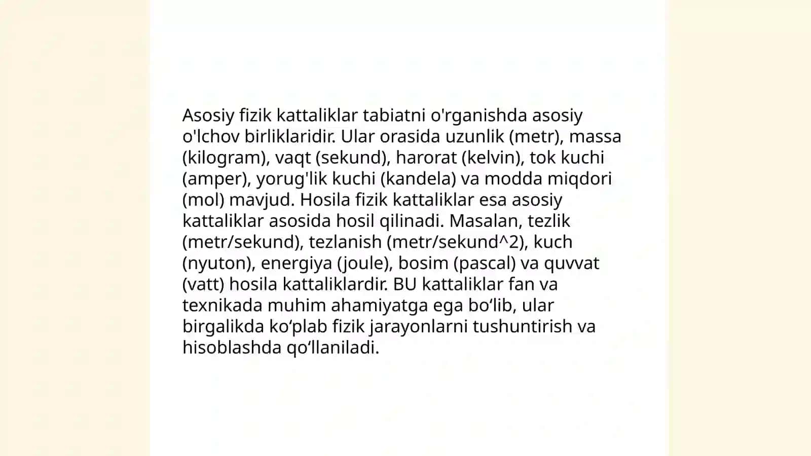 Fizik kattaliklarni o‘lchash. Xatoliklar turlari 4