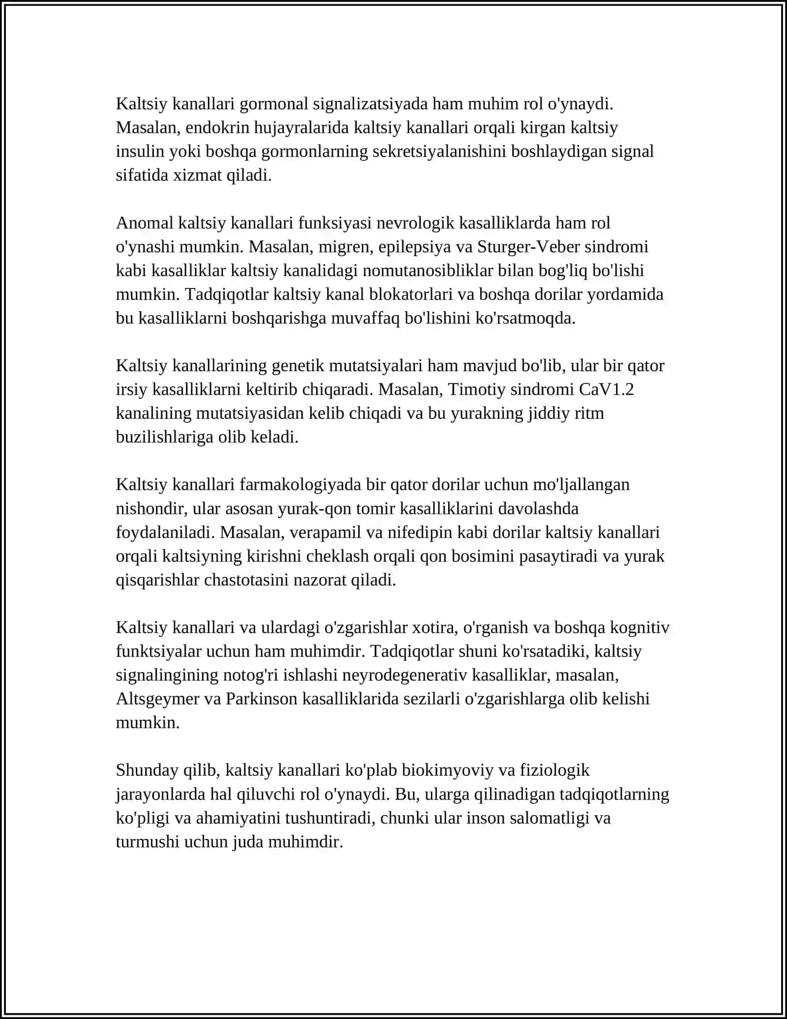 KALSIY KANALI BLOKATORLARNING ANTIANGINAL TA'SIRI MEXANIZMI 4