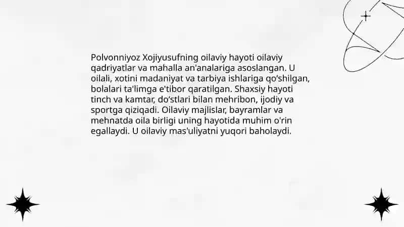 Polvonniyoz Xojiyusufning tarjimai holi 4