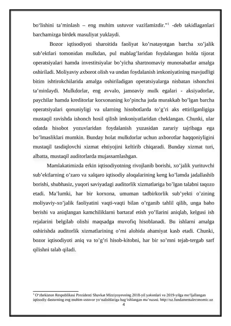 Tovar moddiy zaxiralarining tovar boshiga va oxiriga qoldig'ining xisobi 4
