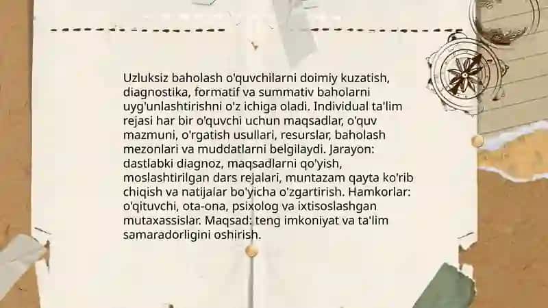 Talimning universal dizayni va individual talim 4