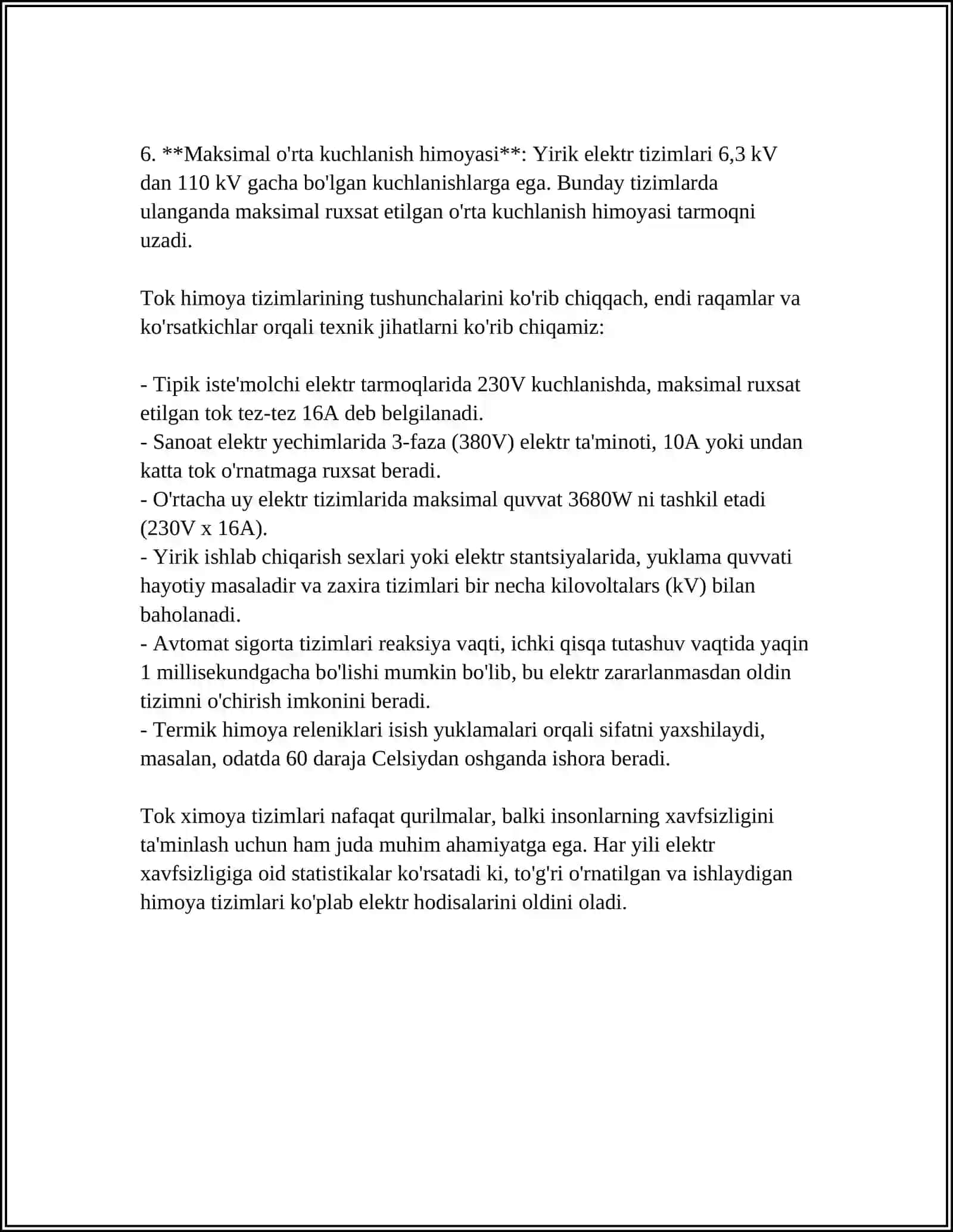 TOKLI HIMOYA TIZIMI VA ULANISH SXEMALARIDAGI XATOLIKLAR 4