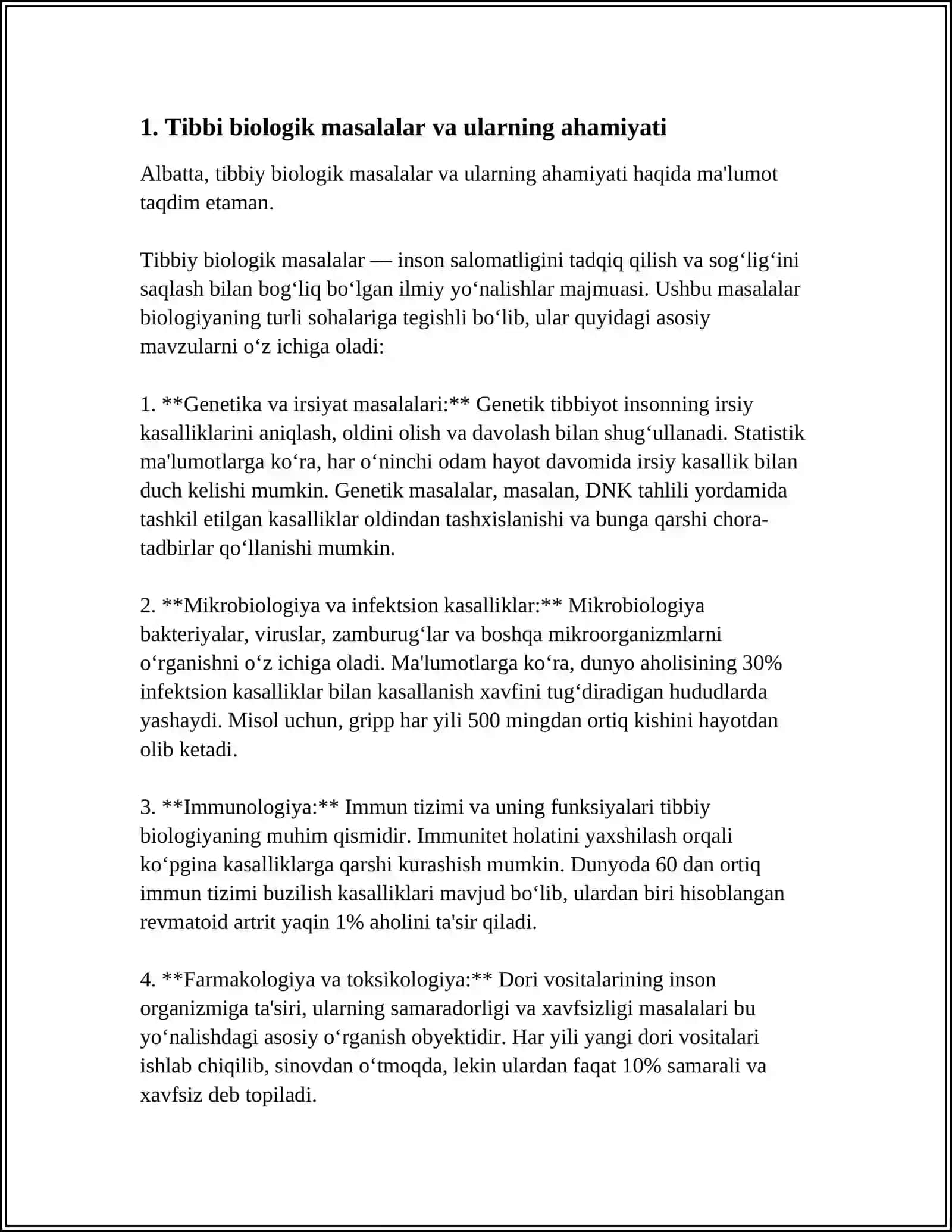 TIBBIY-BIOLOGIK MASALA MISOLIDA MATEMATIK STATISTIKA ELEMENTLARI 4
