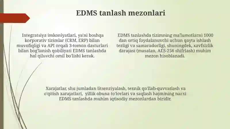 Axborot Komplekslarida Elektron Hujjatlarni Boshqarish Tizimlari 4
