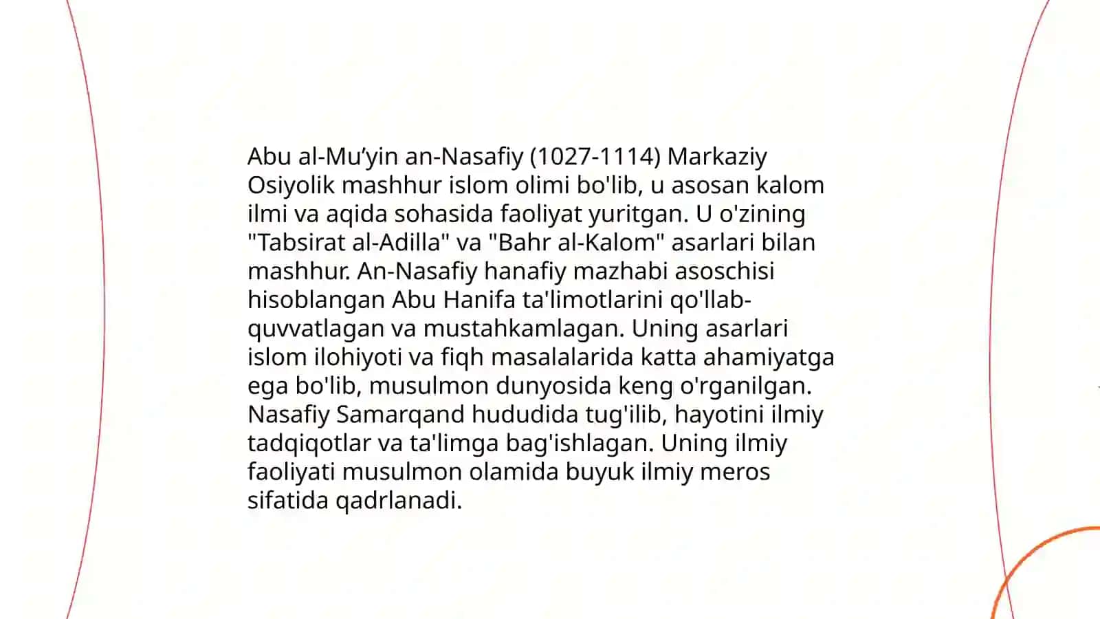 Abu al-Mu’yin an-Nasafiy hayoti va faoliyati 4