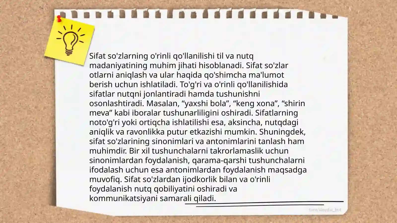 Sifat so'z turkumi 4