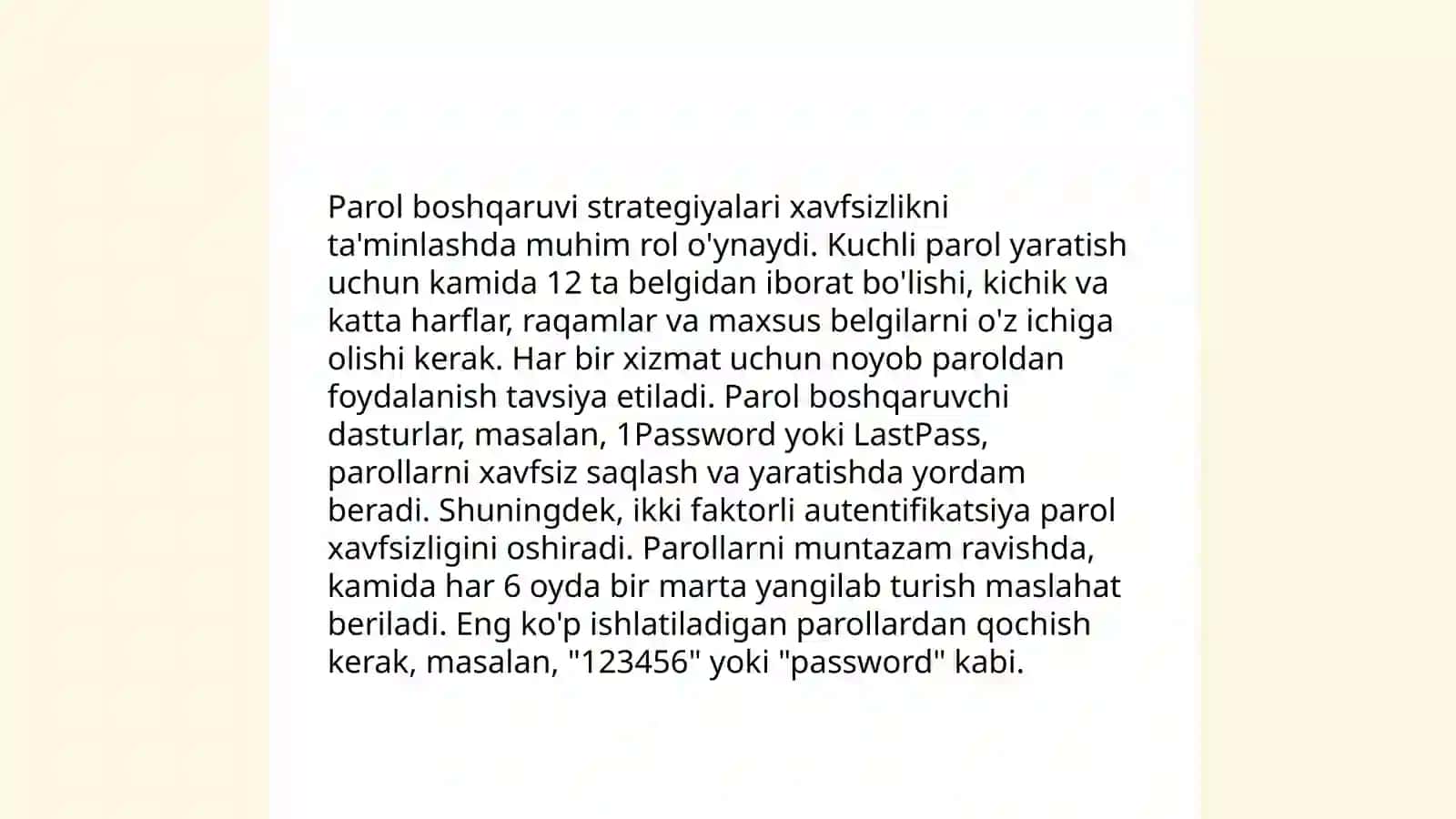 Operatsion tizimning xavfsizlik parametrlari 4