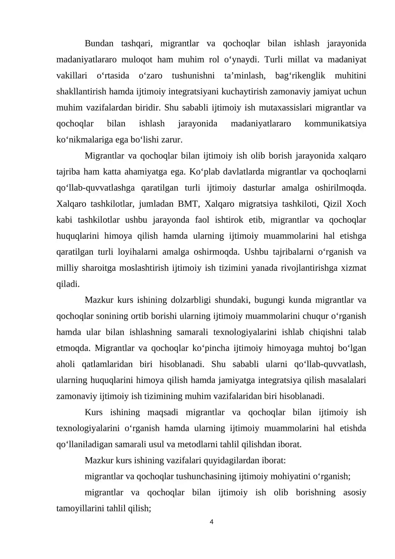 Migrantlar va qochoqlar bilan ijtimoiy ish texnologiyasi 4