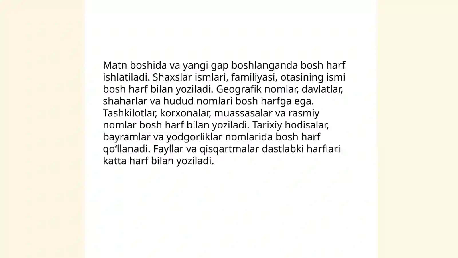 Oʻzbek tilining asosiy imlo qoidalarini oʻzlashtirish 4