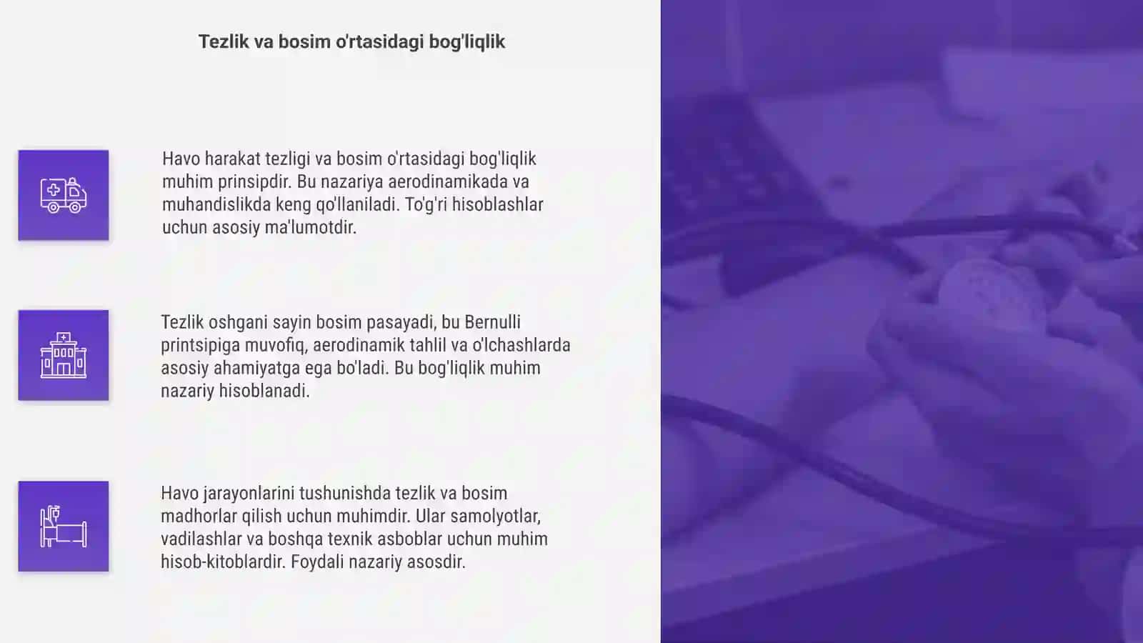 Havo harakat tezligi bosimini aniqlash 4