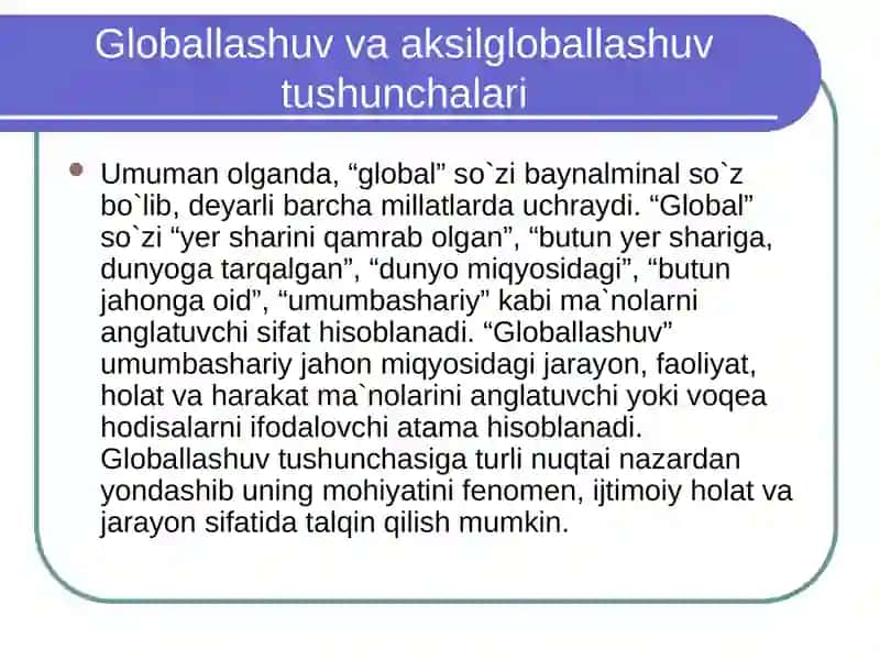 Globallashuvjarayonlarivamafkuraviytahdidlar 4