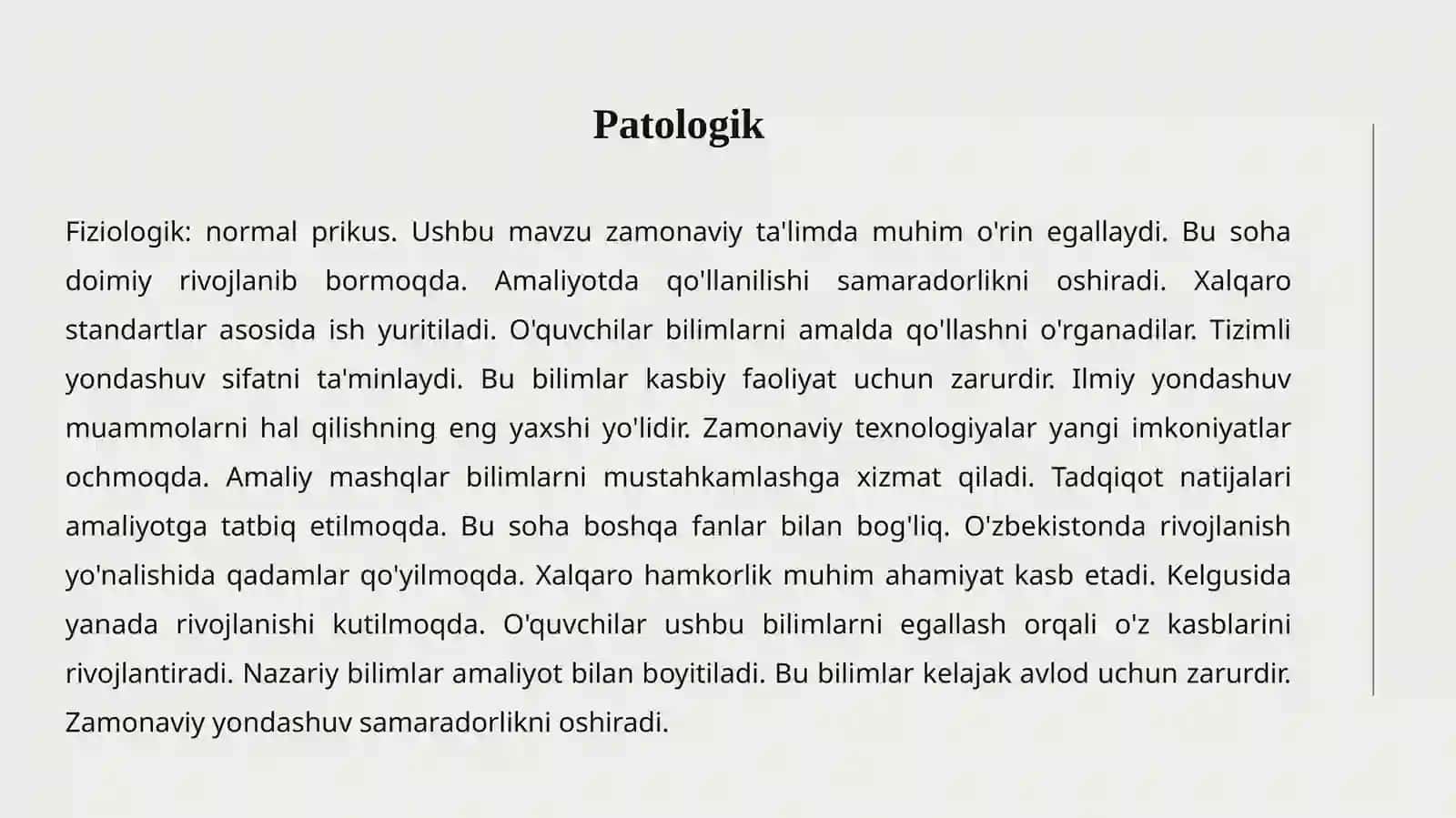 PATOLOGIK VA FIZIOLOGIK PRIKUS 4
