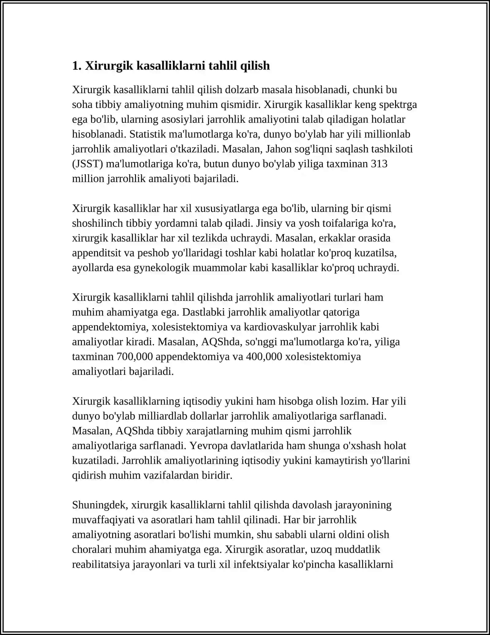 YIRINGLI XIRURGIK KASALLIKLAR BILAN OGʻRIGAN BEMORLAR PARVARISHI XUSUSIYATLARI 4