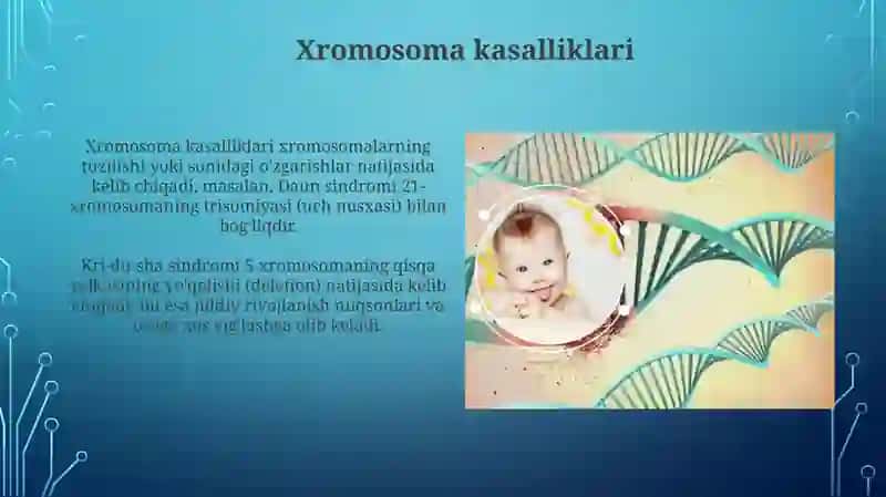 Nasliy kasalliklar. Xromasoma va gen kasalliklari 4