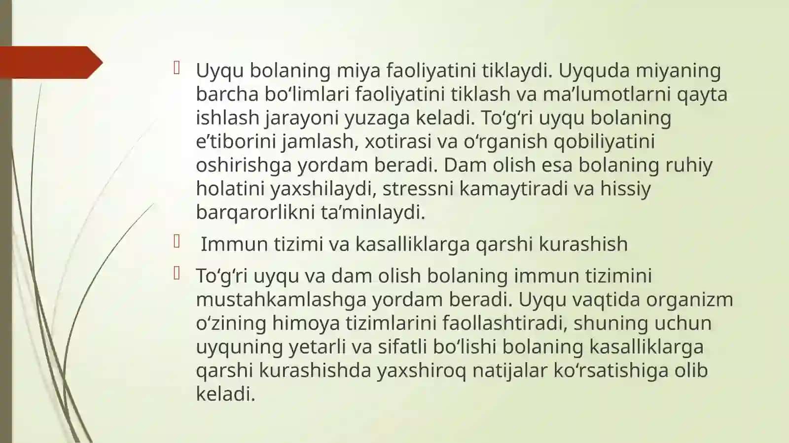 Bolalar uchun dam olish va uyqu rejimi 4