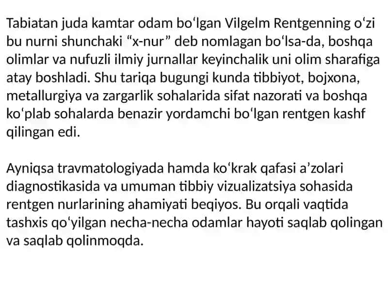 Rentgen Nurlariga Asoslangan Diagnostik Apparaturalar 4