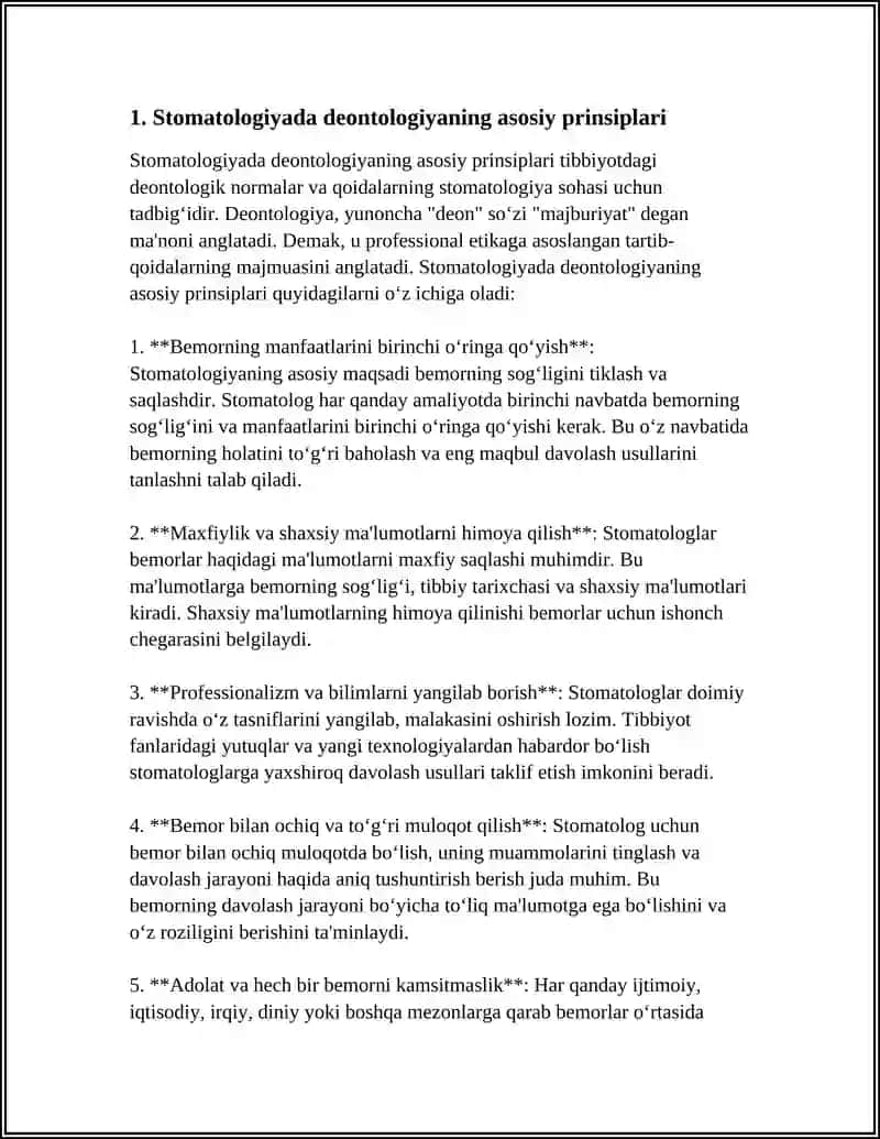 STOMATOLOGIYADA DEONTOLOGIYA VA TIBBIY ETIKA 4