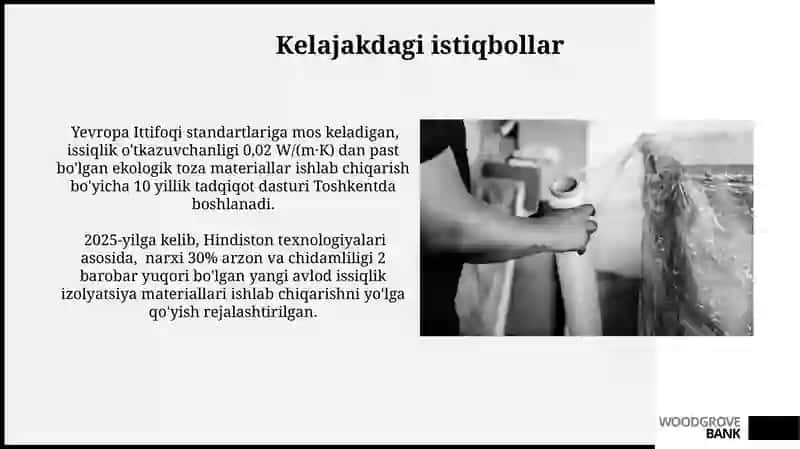 Zamonaviy pardozlash va issiqlik izolyatsiya materiallarini yaratish 4