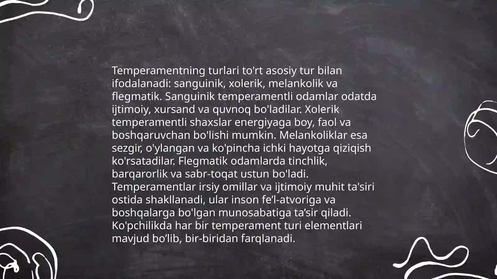 Temperament xususiyatlarining mutaxasis shakllanishidagi o'rni 4