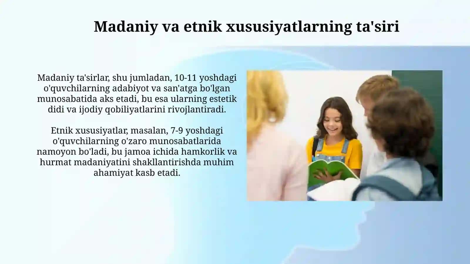 Boshlangʻich sinf oʻquvchisining ijtimoylashuvi 4