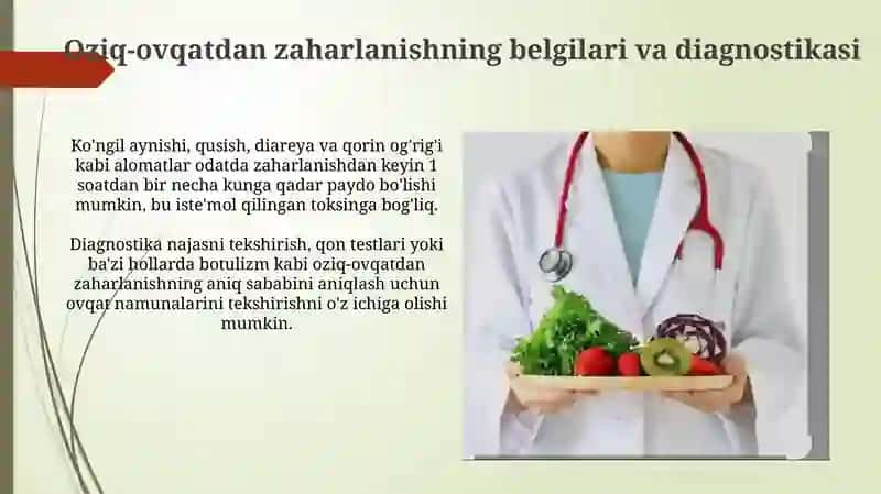 Oziq-ovqatdan zaharlanish va ularning profilaktikasi 4