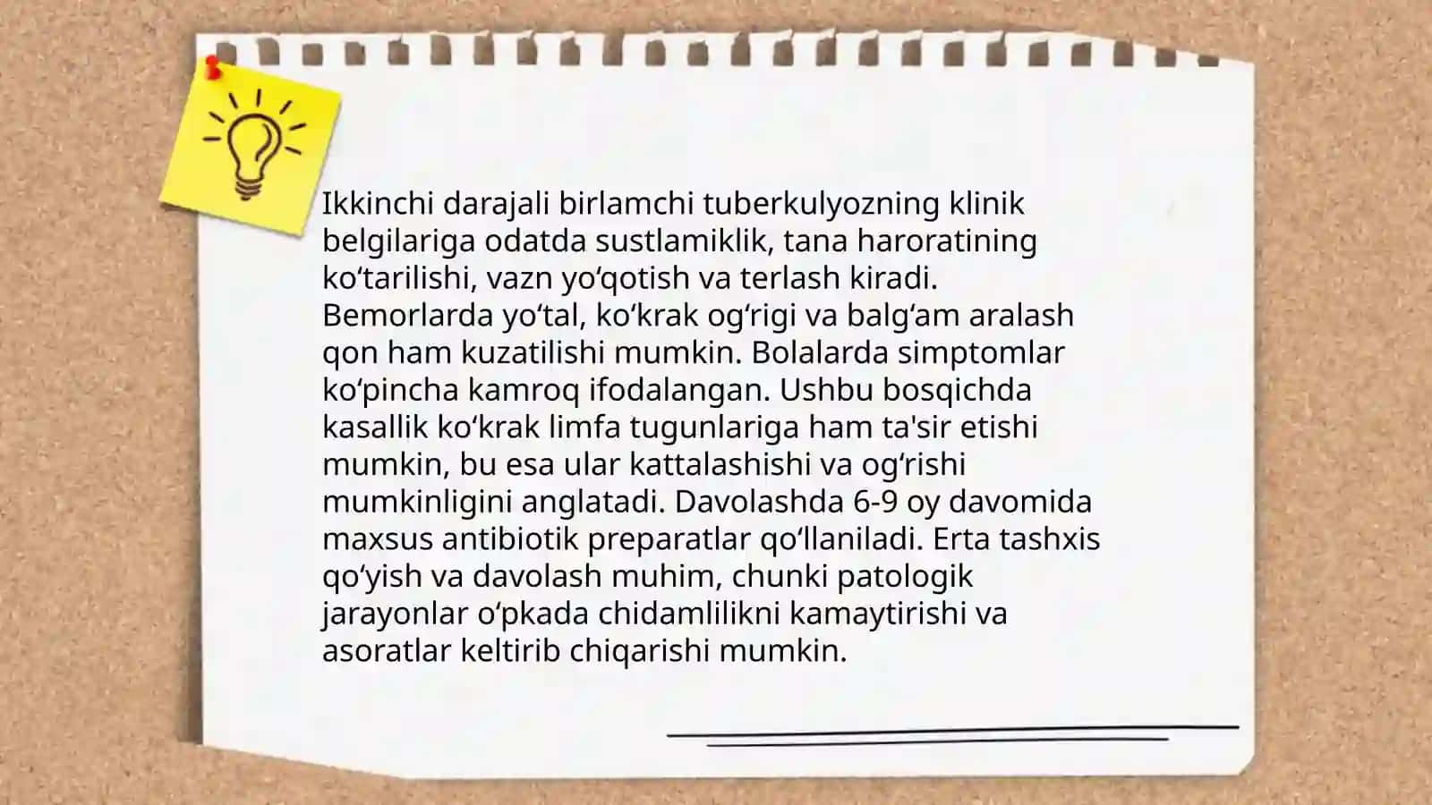 Birlamchi Tuberkuloz. Va uni qiyosiy tashxislash 4